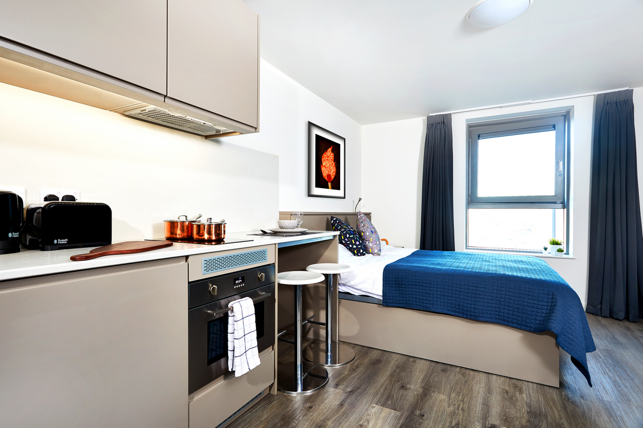 Estudio Premium Plus en residencia de estudiantes