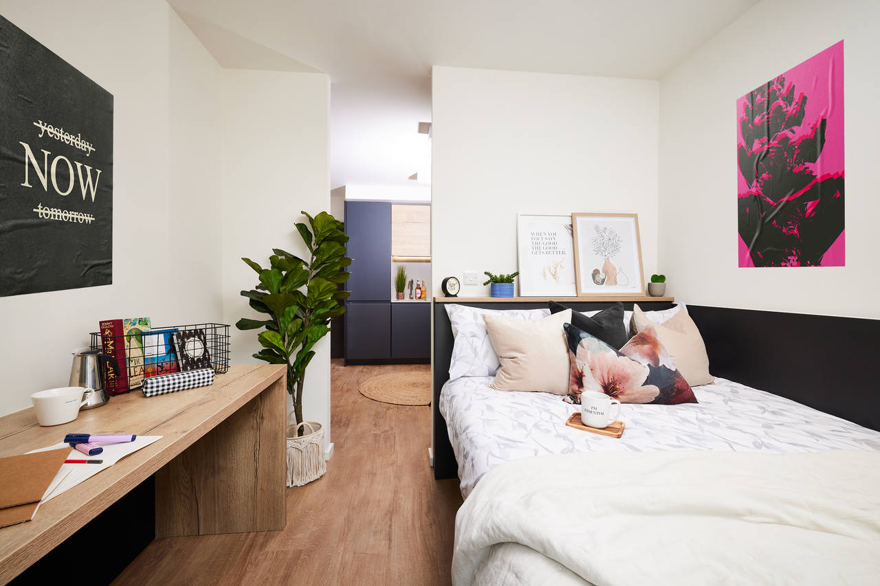Estudio Twin Room en residencia de estudiantes
