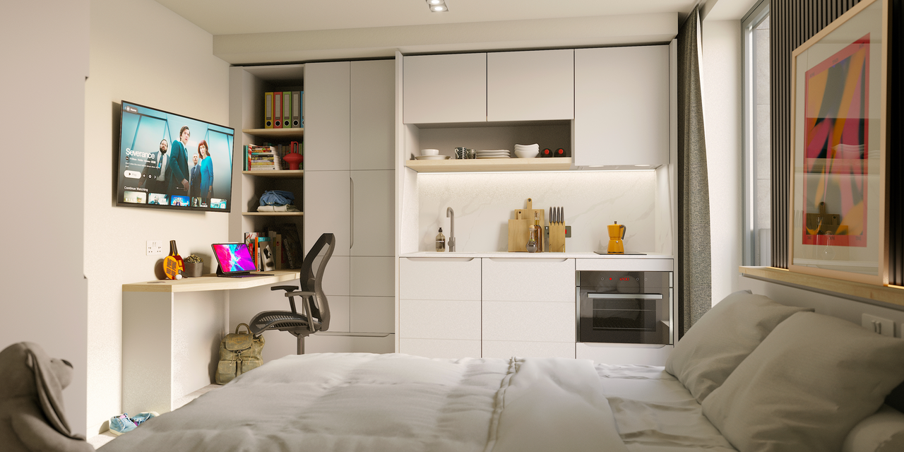 Studio Lite Plus in residenza studentesca a Edinburgh — 1750 £/mese | Lupo Rooms