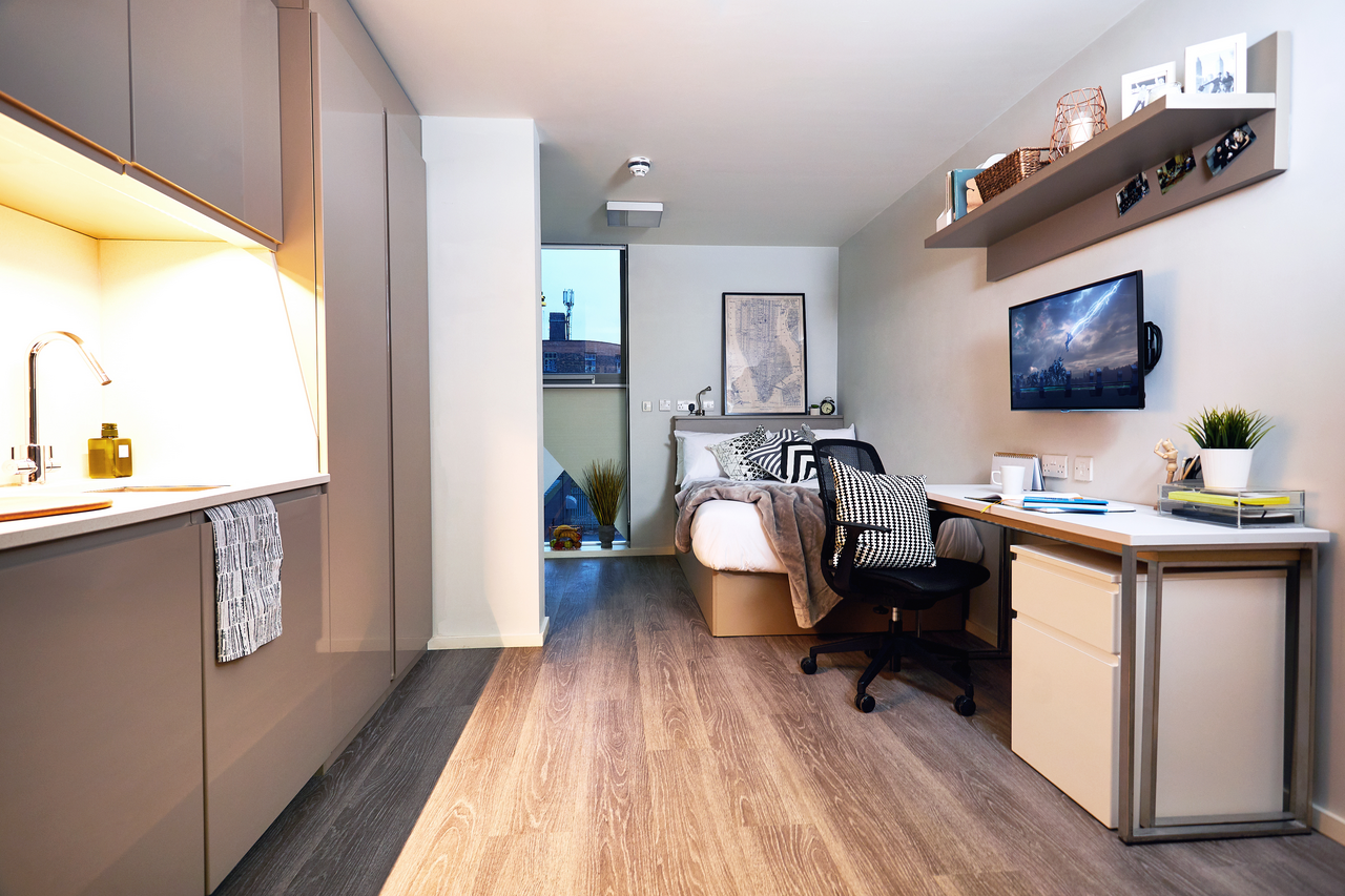 Estudio adaptado en residencia de estudiantes en Southampton — 1668 £/mes | Lupo Rooms