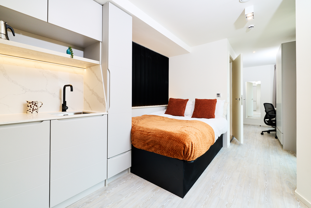 Estudio Classic Plus en residencia de estudiantes en Birmingham — 1815 £/mes | Lupo Rooms