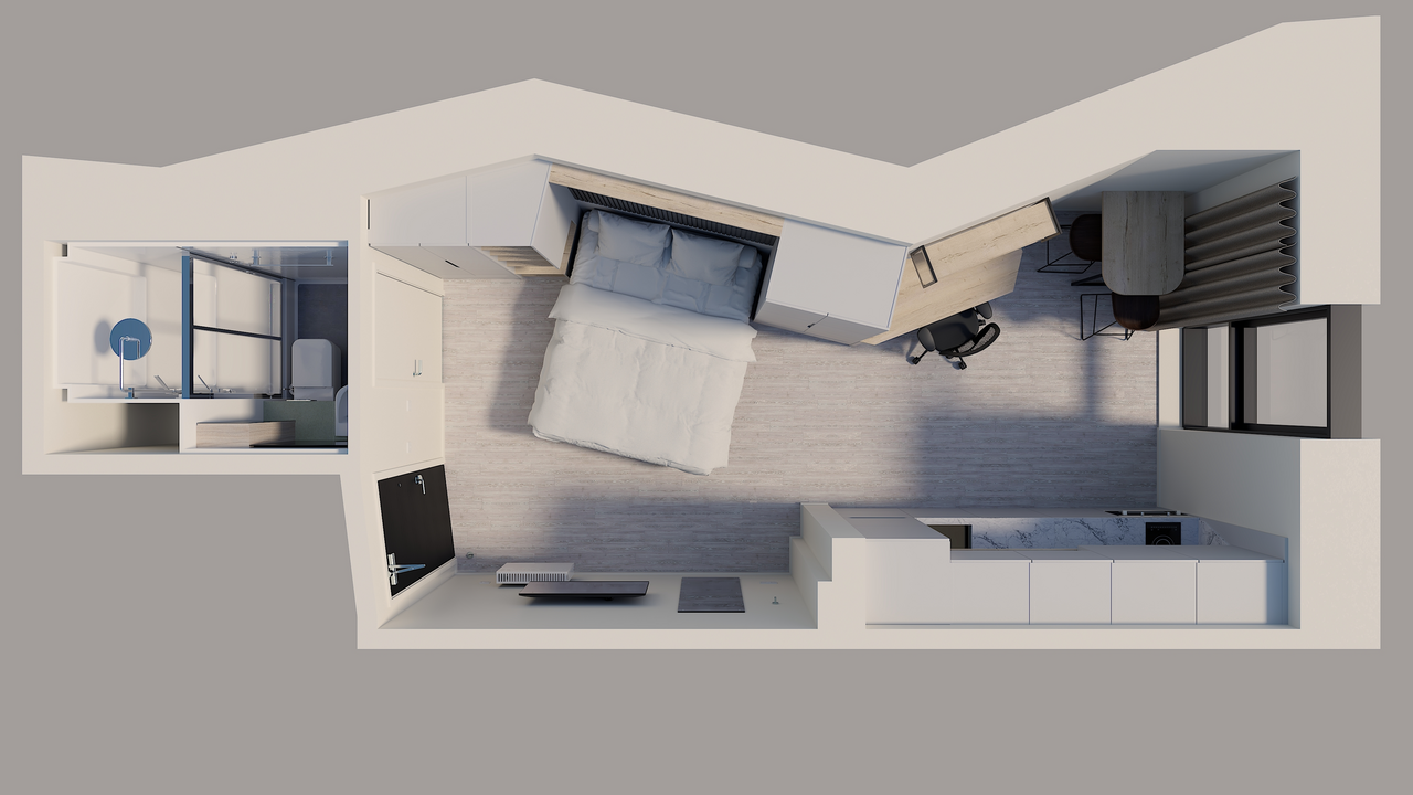 Premium studio in student residence in Birmingham — 1919 £/month | Lupo Rooms