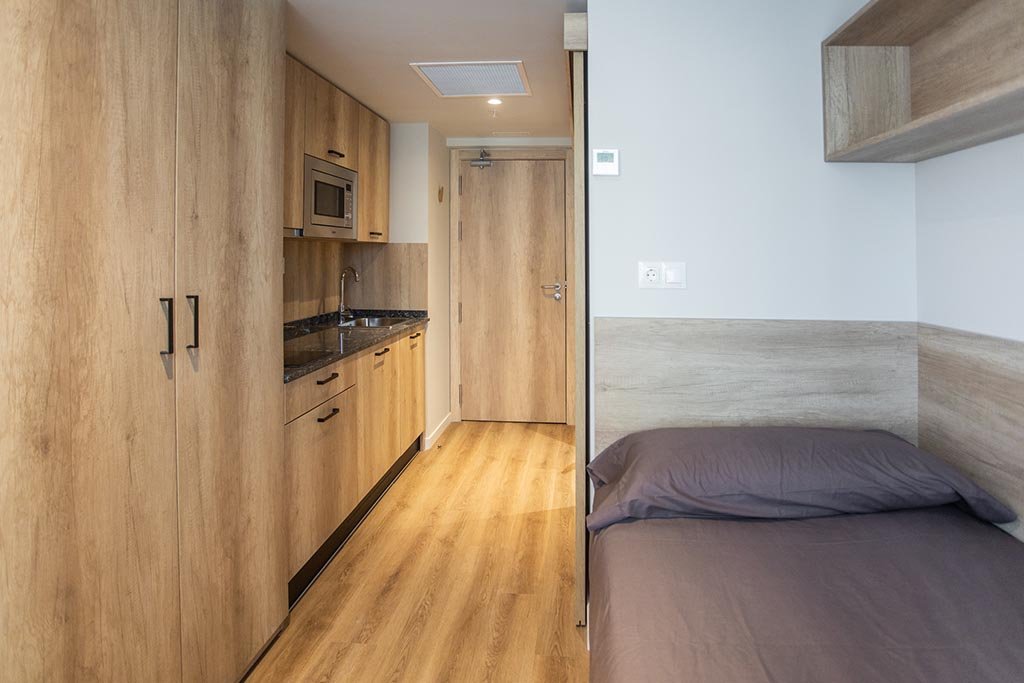 Individual en residencia de estudiantes