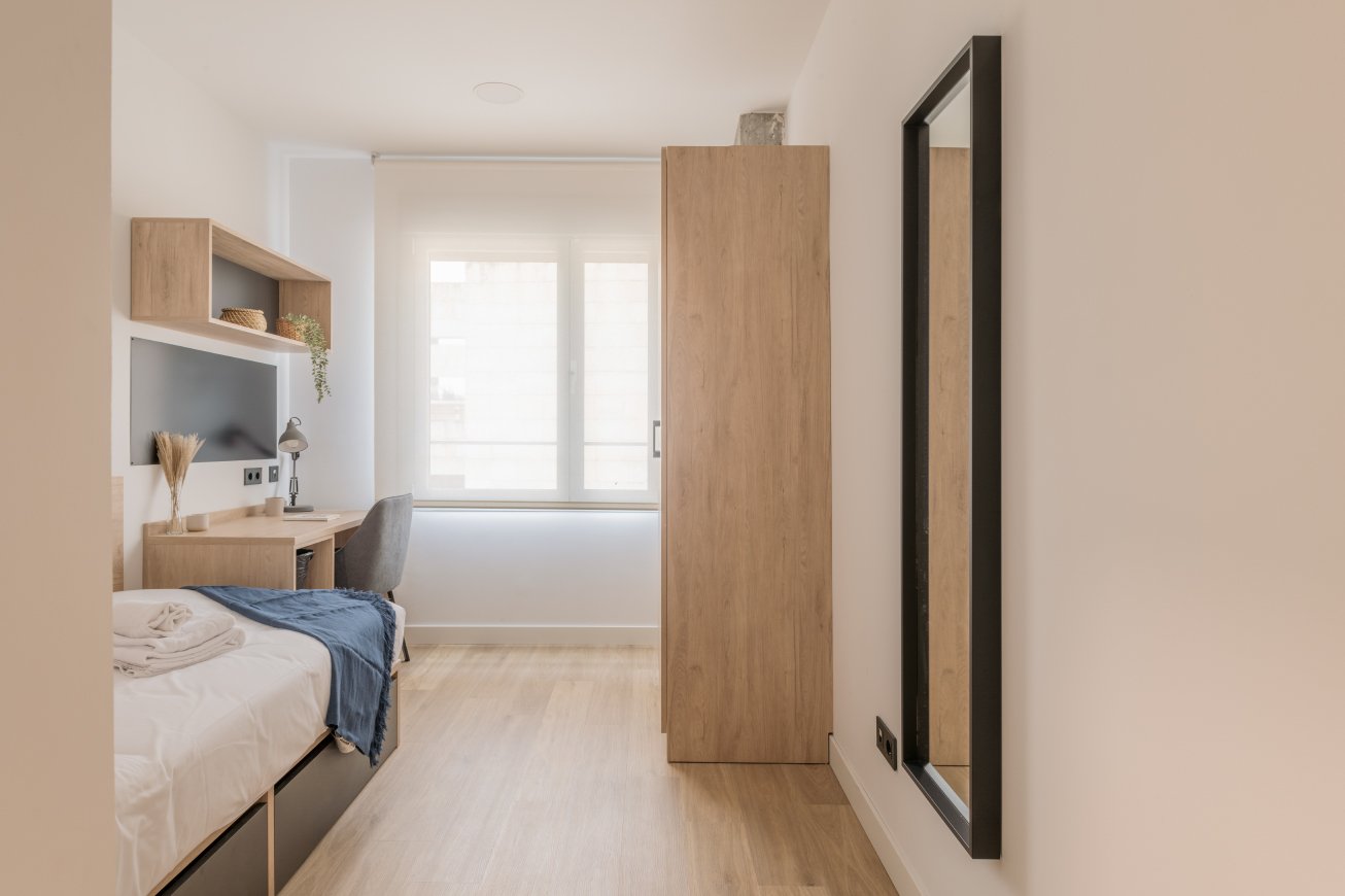 Individual Extra en apartamento 3 habitaciones en residencia de estudiantes