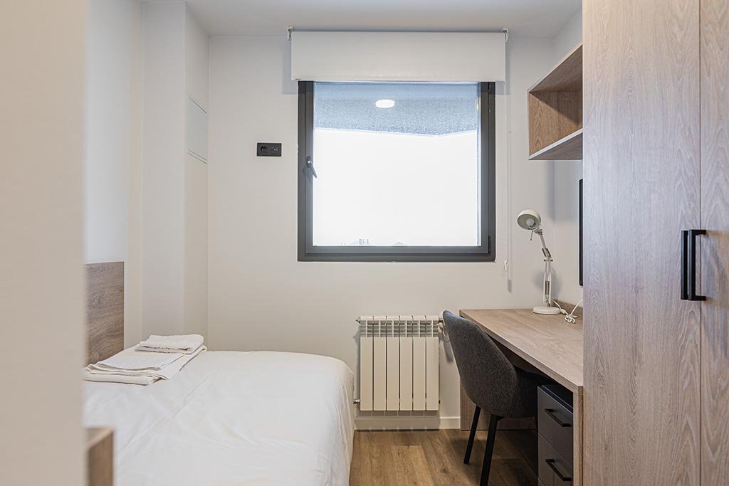 Camera singola in residenza studentesca a Santander — 840 €/mese | Lupo Rooms