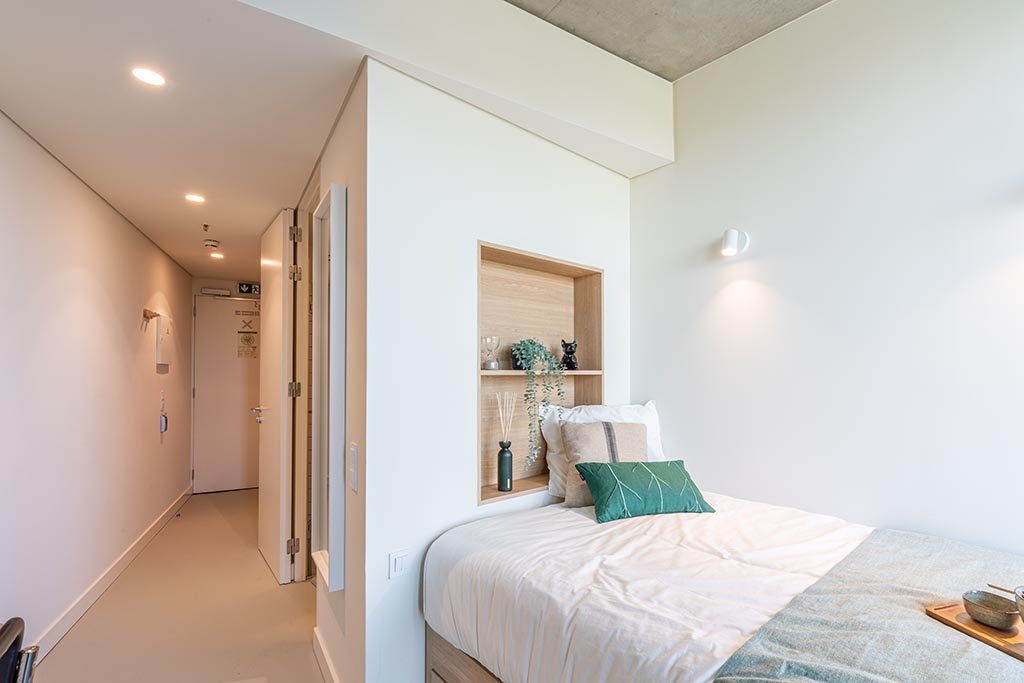 Deluxe Studio en residencia de estudiantes in Porto — 784 €/maand | Lupo Rooms